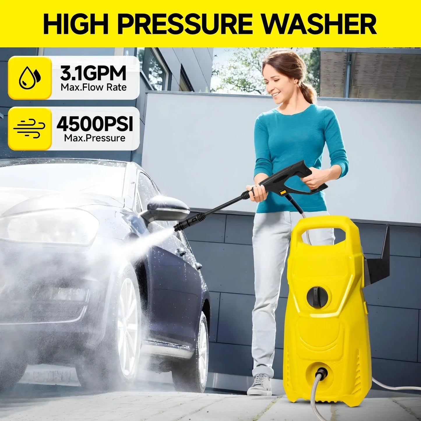 AquaBlast Pro 160 – Heavy-Duty Electric Pressure Washer