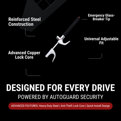 AutoGuard TitanLock – Premium Steering Wheel Lock
