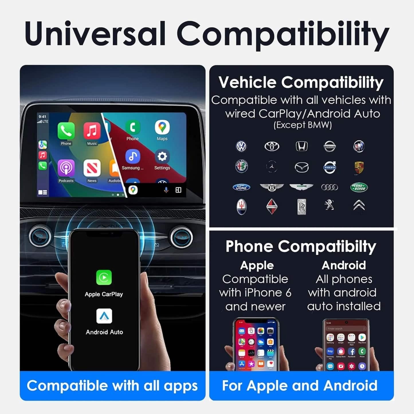 AirLink Sync Wireless CarPlay Adapter – Instant Plug-and-Play Connectivity for Any Car