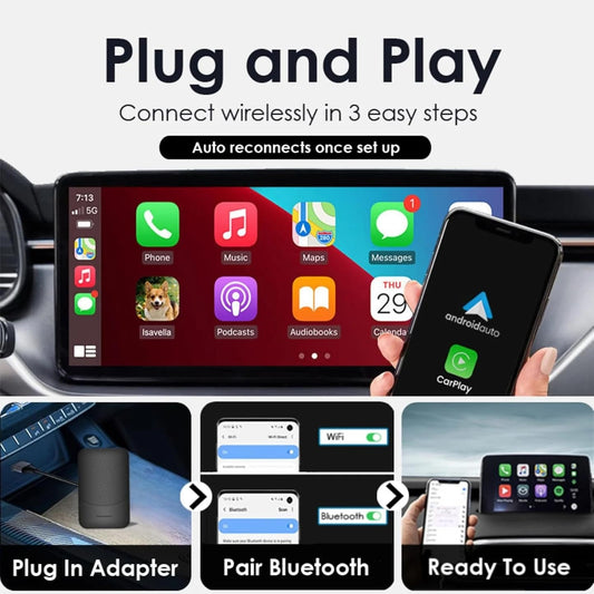 AirLink Sync Wireless CarPlay Adapter – Instant Plug-and-Play Connectivity for Any Car